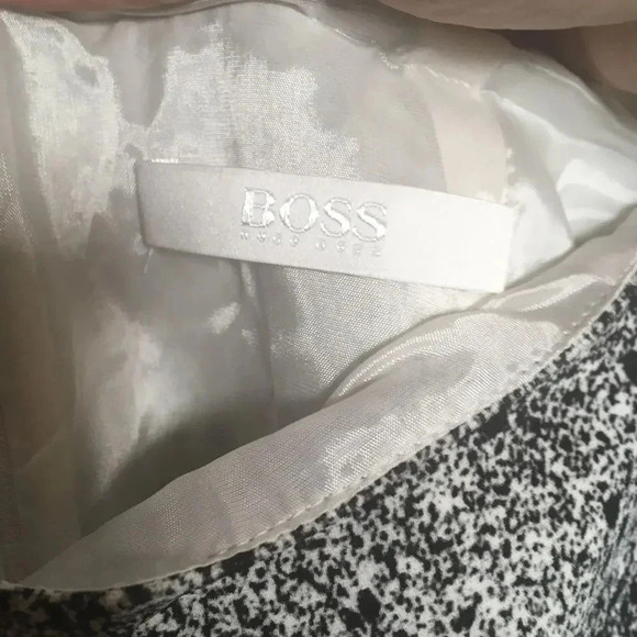 Hugo Boss Vibrush Paint Splatter Pencil Skirt - Picture 7 of 10